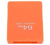 Generic Tarjeta de Memoria de Alta Velocidad de 64 MB que Guarda Eficientemente los Datos del Juego para Compatible con Todas las Versiones (ORANGE)
