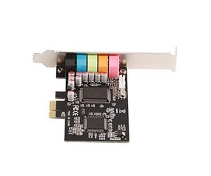 Generic Tarjeta de Sonido de Escritorio de 6 Canales con Función de Balance de Ruido, Compatible con DirectSound 3D para Juegos 3D a Gran Escala, 7/Vista/XP 32/64-bit
