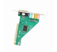Generic Tarjeta de Sonido PCI CMI8738 con Sonido Envolvente Estéreo de 4.1 Canales para Tarjeta de Interna de Escritorio, Compatible con Tecnología de Biblioteca de DLS, para XP/NT, para