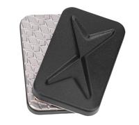 Generic Tarjeta Deslizante de Empuje de Metal Hecha a Mano, Juguete de Dedo Robusto para Iniciar Conversaciones en Niños, Aleación, 1,8 X 1,2 X 0,4 Pulgadas (Black)