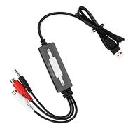 Generic Tarjeta Grabadora de Captura de USB Grabadora de Colección de Música de Alta Calidad para Computadoras Tocadiscos de Captura Directa Cassettes Reproductor de CD a MP3/WAV para Entusiastas