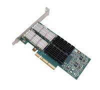 Generic Tarjeta PCIe Ethernet 40GbE de Alto Rendimiento Tarjeta de Red de Dos Puertos para Transmisión de Grandes Datos, Interfaz PCIe 3.0, para Plataformas de Computación en la Nube, Fibra óptica