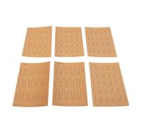 Generic Tarjetas de Entrenamiento de Arte de Uñas para Principiantes y Profesionales, Herramienta de Práctica Versátil con Hojas de PVC Reutilizables para Creatividad en el Hogar o en Movimiento, 6