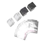 Generic Tarjetas de Exhibición para Empaque de Aretes, Diseño Sofisticado de Mármol para Presentación de Joyas, Juego de 200 Piezas en Blanco y Negro