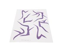 Generic Tatuajes Temporales de Transferencia de Agua KPop a Prueba de Sudor, Pegatinas de Cosplay Vibrantes para Eventos Musicales, Pegatinas de Arte de Larga Duración (ZLBT Púrpura Pegatina Parte