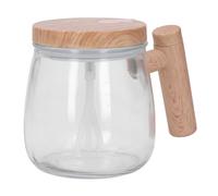 Generic Taza de café Automática con Agitación Automática, Vidrio Transparente para Uso en Oficina, Elegante y Fácil de Almacenar