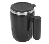 Generic Taza de café con Agitación Automática, Taza de Mezcla Automática Eléctrica, Fácil Limpieza, Multiusos para Negocios (BLACK)