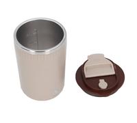 Generic Taza de café de Mezcla Automática, Taza Autoagitadora Duradera para la Escuela de Trabajo, Acero Inoxidable Portátil de 380ml (Beige)