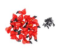 Generic Taza de Riego para Pollos, Mano de Obra Fina, Bebedero Automático para Aves de Corral, 20 Piezas (Rojo)