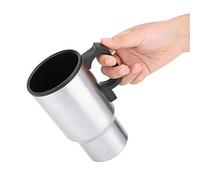 Generic Taza de Viaje de Acero Inoxidable con Calefacción Eléctrica para Coche, Botella de Agua Caliente de 12V y 450mL para Calefacción de Coche