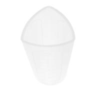 Generic Taza Medidora de Silicona de Color Claro Triangular Compacta para Mezclar Pegamento y Resina Epoxi en Manualidades y Encerado