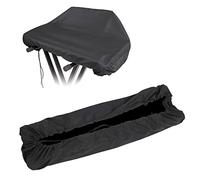 Generic Teclado de Piano Digital Impermeable Cubierta Antipolvo Transpirable a Prueba de Polvo Protector Negro 88 Teclas para Amantes de la Música (88 teclas negras)