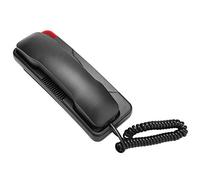 Generic Teléfono Comercial de Hotel Sin Identificador de Llamadas Teléfono Negro Montado en la Pared con Tapetes Antideslizantes para la Cocina Familiar del Hotel, Material ABS 8.9 * 3.3 * 1.8