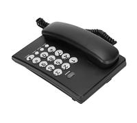 Generic Teléfono con Cable de Escritorio con Botones Grandes para Hotel de Oficina en Casa, Recuerde la última Llamada, Teléfono de Escritorio Multifunción para Personas Mayores, Material ABS (Black)