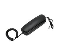 Generic Teléfono con Cable Fijo, Teléfono Retro Silencio Transparente Clave de Llama de Batería Batería de Pared para la Oficina del Hotel