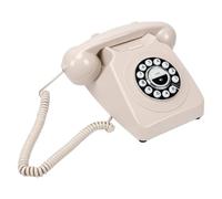 Generic Teléfono de Escritorio Inalámbrico con Bluetooth, Diseño Retro Encantador, Compatible con Llamadas Manos Libres para Hogares Nostálgicos, 8,46x5,67 Pulgadas (Beige)