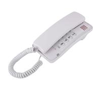 Generic Teléfono de Montaje en Pared para Hotel, sin Identificador de Llamadas, Función de Flash y Silencio para Oficina, Hogar, Teléfono Comercial de 5" (White)