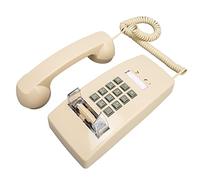 Generic Teléfono de Pared con Cable Decorativo Impermeable Retro con Volumen Ajustable para el Hogar, Bar, Baño, Color Beige, Teléfono de Estilo Antiguo Vintage para Personas Mayores, Opción de