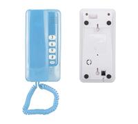 Generic Teléfono Fijo de Hotel Familiar Rellamada de último Número Sin Identificador de Llamadas Teléfono Residencial para Sala de Estar 2 Unidades (Blue)