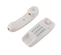 Generic Teléfono Fijo de Montaje en Pared, sin Identificador de Llamadas, Función de Flash, Silencio para Hotel, Oficina en Casa, Rellamada del último Número, Escritorio/Pared, Ahorro de Energía,