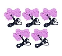 Generic Telguetrete Masticable Colgante, Goma de Masaje Amigable para la Piel Chew Sensory Teether Bordes con Cuentas Aliviar la Hinchazón 5 por Ciento para Uso Diario (PURPLE)