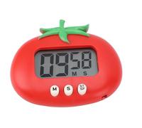 Generic Temporizador Digital para Niños, Bonito Tomate con Alarma Fuerte para Aprender a Cocinar en la Cocina, Temporizador Electrónico de Cuenta Atrás para Niños