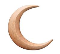 Generic Tenedor de Pelo de Luna Tallado a Mano, Palo de Madera para Peinado Largo, Accesorios únicos, Esposa, mamá, con Bordes Lisos, Varita Curva, para Mediano a Grueso (color madera #46)
