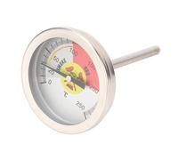 Generic Termómetro de Horno con Esfera Precisa, Medidor de Cocción de Acero Inoxidable de 52MM para Parrilla de Barbacoa de Cocina, 0-250 ℃