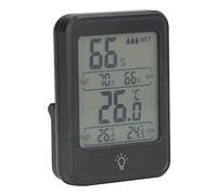 Generic Termómetro Digital Higrómetro Medidor de Temperatura Ambiente Preciso Profesional para Interiores y Exteriores, Pantalla LCD para el Hogar, Oficina, Guardería, Baño, Material ABS