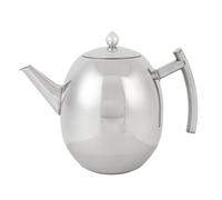 Generic Tetera de Acero Inoxidable, Proceso de Pulido, Tetera de Metal con Curvado para Restaurante, Cafetería (2.0L/2000ml)