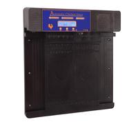 Generic Tiempo Automático Puerta de Carbón de Pollo, Prevención de Pin de 100 a 240 V Doble Abierto (Enchufe de la UE)