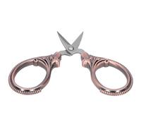 Generic Tijeras Artesanales Retro de Acero Inoxidable para Papel y Tela, Diseño Ergonómico, 2,36 X 1,65 X 0,01 Pulgadas, Proyectos de Bordado y Costura (Oro rosa)