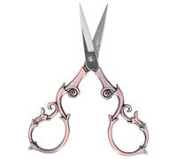 Generic Tijeras de Acero Inoxidable con Diseño de Ciruela Vintage, para Costura Retro, Bordado, Colección de Modelado de Cejas (Oro rosa)