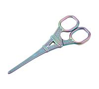 Generic Tijeras de Bordado Estilo Torre de Moda, Tijeras de Costura Afiladas para Corte Manual de Papel, Artesanía, Acero Inoxidable, Multicolor, 14x5,5 Cm, 1 Pieza (COLORFUL)