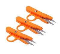 Generic Tijeras de Ganchillo de Color Naranja, Tijeras de Corte de Hoja Incisiva para Coser, Mini de Acero Inoxidable, 3 uds. para Viajes