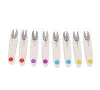 Generic Tijeras de Hilo Duraderas 8 Piezas Tijeras Compactas con Acción de Resorte para Costura DIY y Corte de Tela Acero Inoxidable y Plástico