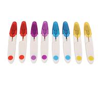 Generic Tijeras de Hilo Duraderas 8 Piezas Tijeras Compactas con Acción de Resorte para Costura DIY y Corte de Tela Acero Inoxidable y Plástico