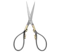 Generic Tijeras de Sastre de Acero Inoxidable para Costura y Manualidades, Hoja Alta, Ergonómico, Diseño Europeo (flor de oro negro)