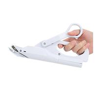Generic Tijeras Eléctricas para el Hogar, Herramienta Cortadora de Tela Compacta para Manualidades de Papel y Tela, Color Blanco, 1 Unidad (WHITE)