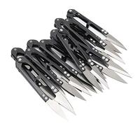 Generic Tijeras para Hilo de Resorte en Forma de U, 12 Unidades, Cortahilos de Alta Dureza para Punto de Cruz y Corte de Tela, Tamaño 4,8"