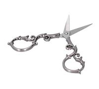 Generic Tijeras Pequeñas Vintage de Acero Inoxidable con Forma de Calabaza, Herramientas de Corte de Bordado para Dar Forma a las Cejas, Diseño de Ciruela (gris-plata)