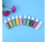 Generic Tinte Colorante de Resina UV de 10 Colores para Manualidades Artísticas y Fabricación de Joyas, Pigmento Líquido de 10g para Manualidades (10 colores grupo A)