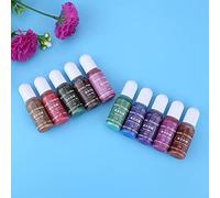 Generic Tinte Colorante de Resina UV de 10 Colores para Manualidades Artísticas y Fabricación de Joyas, Pigmento Líquido de 10g para Manualidades (10 colores grupo B)
