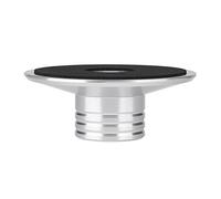 Generic Tiradrones Portátiles para Registros de Vinilo, Registros de Vinilo en Estabilizador de Disco de Estabilizador de Disco Turnable Black Record Peso para Reproductor de (SILVER)