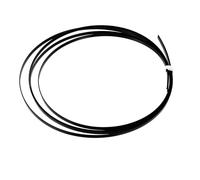 Generic Tiras de Filete para Guitarra Acústica y Ukelele Ribete ABS Negro 2 Piezas Accesorio para Reparación y Decoración DIY Protección de Bordes para Luthier Molduras para