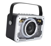 Generic Todo en una Máquina de Karaoke, la Caja de Cambios Transparente Multi Funcional Rica para Niños, Niños, Karaoke Mini Mini con Subwoofer para Al Aire Libre (Silver)