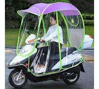 Generic Toldo para paraguas de motocicleta, cubierta de lluvia totalmente cerrada para scooter de movilidad, toldo universal plegable impermeable para scooters de motor