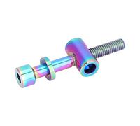 Generic Tornillo de Tija de Sillín de Bicicleta de Aleación de Titanio M5x30/35/40mm, Perno de Cabeza Redonda Duradero Anticorrosión para Reemplazo DIY de Bicicleta (M5x40)