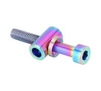 Generic Tornillo de Tija de Sillín de Bicicleta de Aleación de Titanio M5x30/35/40mm, Perno de Cabeza Redonda Duradero Anticorrosión para Reemplazo DIY de Bicicleta (M5x35)