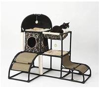 Generic Torre de árbol multifuncional 5 en 1 para gatos, marco de escalada de felpa con hamaca, cuerda de sisal y diseño de camuflaje (camuflaje)